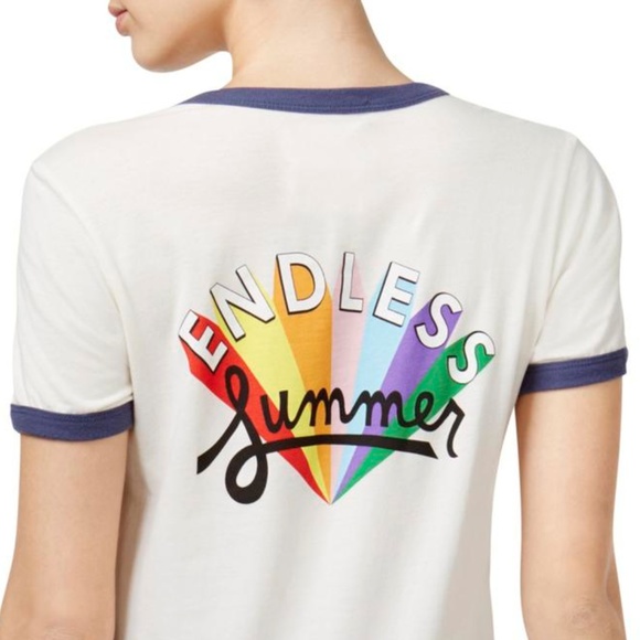 ban.do Ringer ENDLESS SUMMER Rainbow Tee - Picture 4 of 5